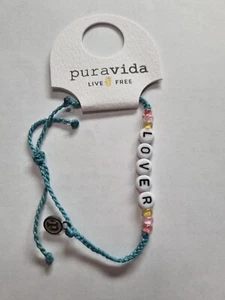Pura Vida Lover Alphabet Bead Bracelet - Picture 1 of 2