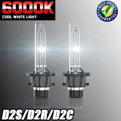 For Volvo S60 S80 V70 XC70 XC90 2004-2006 D2R HID Headlight Bulbs 6000K White - Image 1 of 4