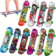 5pcs Mini Pack Finger Board Tech Skateboard Deck Truck Toy Gift Kids Children