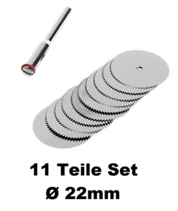 11 tlg Kreissäge Blatt Mini Dremel PCB Kreissägeblatt Proxxon dünn Set CNC Holz - Bild 1 von 5