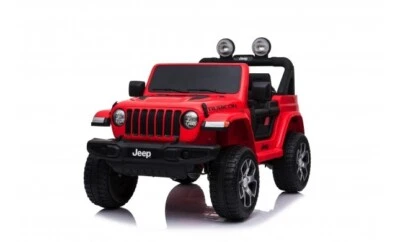 Jeep Rubicon Rossa Auto Macchina Elettrica Jeep Wrangler Rubicon 12V per Bambini - Immagine 1 di 4