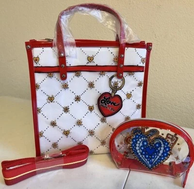 Brighton VIP Celebrate Plastic Tote & Zip Pouch -new In Sealed Bag-NWT - Изображение 1 из 4