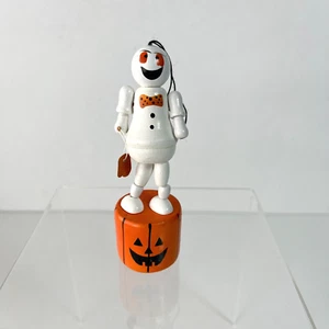 "Juguete de baile de madera marioneta de empuje calabaza fantasma de Halloween de colección decoración de utilería 4,5""" - Imagen 1 de 9