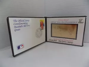 Johnny Bench 23 Karat Gold Stamp Card St Vincent Ltd Ed 1989 Home Run HOF COA - Picture 1 of 5