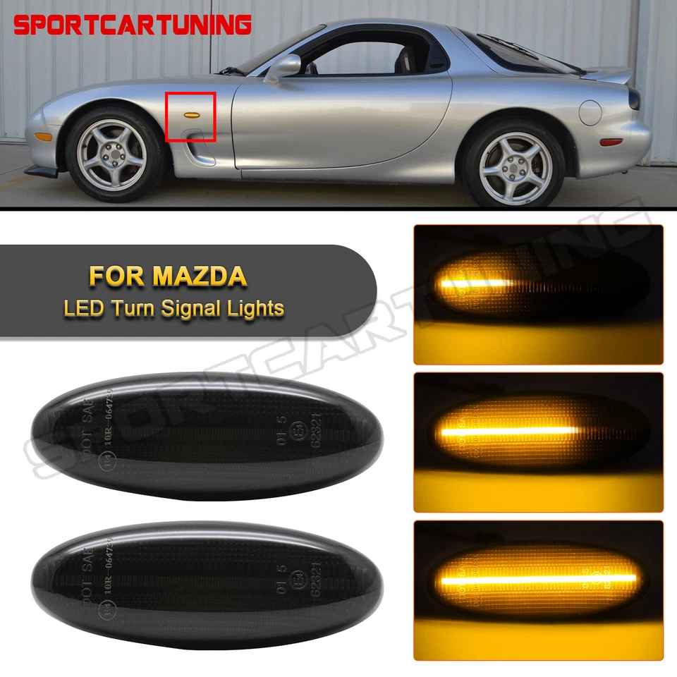 LED Dynamic Side Marker Light For Mazda Protege 5 2002-2003 Tribute 01- 06 323MX - Изображение 1 из 4