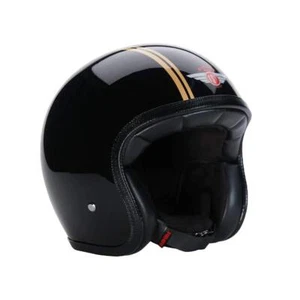 95228 - Black Gold PS Davida Speedster v4 Open Face Helmet - Picture 1 of 8