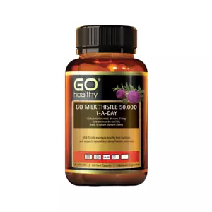 Go Healthy Milk Thistle 50000mg 1-A-Day 60 Vege Capsules - Picture 1 of 1