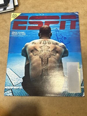Revista ESPN 2010 autografiada firmada por Vince Young Texas Foto 1 de 4