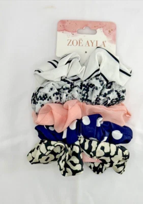 Zoe Ayla 5 Cabello Crujiente - Satén, Gasa - Melocotón Lunares Blanco y Negro Satinado Foto 1 de 4