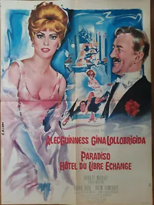 Poster PARADISO HOTEL DU LIBRE ECHANGE Peter GLENVILLE Alec GUINNESS 60x80cm - Picture 1 of 1