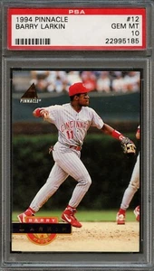 BB - 1994 Pinnacle - #12 - Barry Larkin - PSA 10 GEM MT - Picture 1 of 2