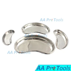4 Assorted Size Kidney Trays Set Surgical Dental Veterinary Holding Set of 4 Pcs - Picture 1 of 2