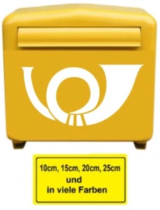 Posthorn Aufkleber Briefkasten Aufkleber Postkasten Aufkleber 177 - Bild 1 von 3