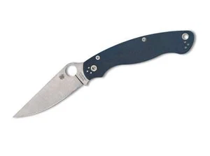 Spyderco Military 2 CPM SPY27 G10 Blue PlainEdge Taschenmesser EDC ✔️ 01SP1289 - Afbeelding 1 van 3
