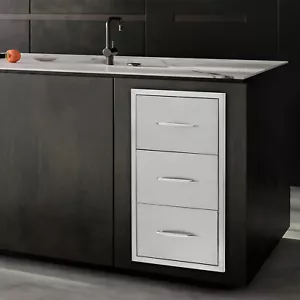Cajón de acero inoxidable para cocinas exteriores o isla de barbacoa cajón de cocina exterior - Imagen 1 de 14