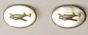 Vintage Beechcraft Model 18, C-45 Expiditer. Airplane Cufflinks - Picture 1 of 3
