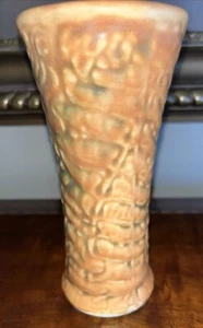 🔥🔥Rare 1920s Weller Marvo 7” Vase Green & Carmel Glazes - Picture 1 of 13