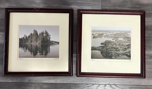 Rapala Home Collection Framed and Matted Prints “fly in” “Island Reflection" - Picture 1 of 10