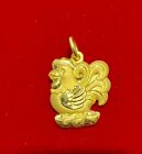 24K Yellow Gold Rooster Pendant
