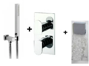 Crosswater Square 2 Way Concealed Thermostatic Valve Hand Shower Exo Bath Filler - Picture 1 of 12