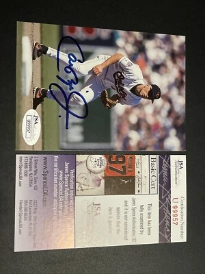 Cal Ripken Jr PHOTO Card 4x6 AUTO - Orioles HOF LEGEND - JSA COA - IRONMAN - Image 1 of 2