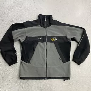 Mountain Hardwear Windstopper Jacket Mens Large Black Gray Fleece Zip Up Coat - Picture 1 of 9