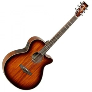 Tanglewood TW1 E KOA Winterleaf Travel Folk Size Acoustic-Electric Guitar - Picture 1 of 6