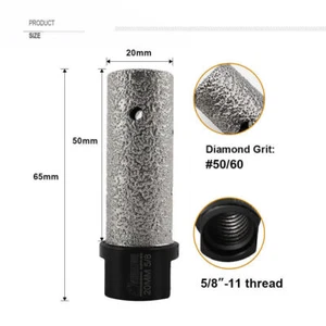 20mm Diamond Finger Bits Milling Ceramic Tile Marble Hole Saw Cutter Drilling s - Picture 1 of 8