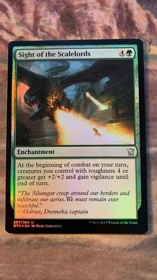 1x FOIL Sight of the Scalelords mtg Dragons of Tarkir Near Mint NM - Image 1 of 2