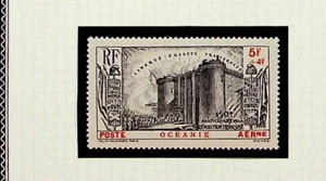 FRENCH POLYNESIA Sc CB1 NH ISSUE OF 1939 - FRENCH REVOLUTION - BASTILLE - Picture 1 of 1