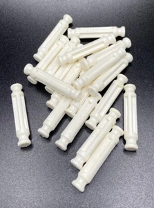 20 Micro KNEX White Rods 1.25" Bulk Lot Roller Coaster Replacement Parts K'NEX - Picture 1 of 1