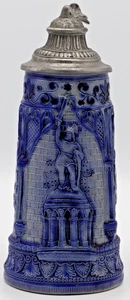 Hermann el Alemán con Decir Gres Esmalte de Sal 1/2L Piedra de Cerveza Alemana Antigua - Imagen 1 de 5