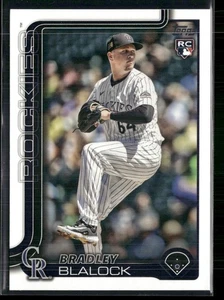 2025 Topps #161 Bradley Blalock Colorado Rockies Rookie - Picture 1 of 2