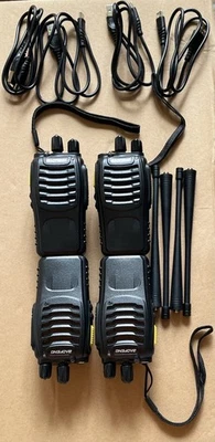 BAOFENG 4X BF-888SD*4+TPC*4 WALKIE TALKIE HAND-FUNKGERÄT AUTO SQUELCH VOX LOT - Bild 1 von 4