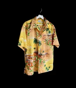 Vintage 50’s Kole Kole Hawaiihemd Gr. L/XL Hula Floral Design Knopfleiste 60’s - Bild 1 von 9