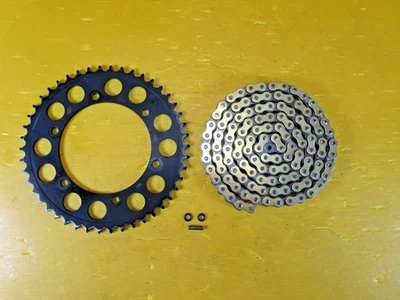 09-17 2009-2017 YAMAHA FZ6 FZ6R DRIVEN REAR SPROCKET GEAR CHAIN 520 46 T - Image 1 of 4