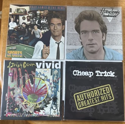 Lot 10 Rock/New Wave Vinyl LP/Huey Lewis Cheap Trick Living Colour Costello MORE - Image 1 of 4