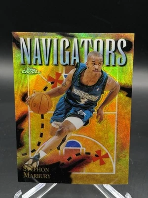 1998-99 Topps Chrome Season's Best Navigators Stephon Marbury #SB4 refractor Foto 1 de 3