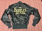 VINTAGE ORIGINAL 60S 1964 THE BEATLES BLACK CHAIN STITCHED TOUR JACKET MEDIUM