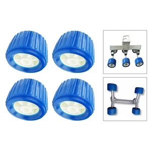 4PCS Boat Trailer Roller Marine Ribbed Wobble Roller Plastic Kit 110x75x19mm - Picture 1 of 7