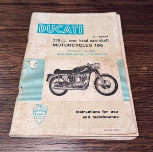 Ducati 250cc Diana Monza Manual de instrucciones y uso *Original* - Imagen 1 de 8
