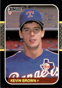 1987 Donruss Kevin Brown Rookie Texas Rangers #627 - Picture 1 of 2