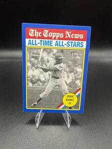 2025 Topps Heritage Blue Border #343 Ernie Banks, Chicago Cubs - All-Time All-St - Bild 1 von 2