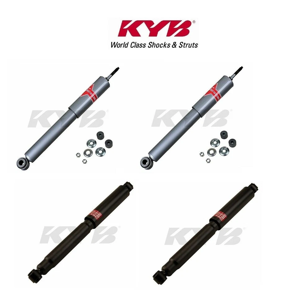 Juego de 4 amortiguadores delanteros traseros KYB HD para Dodge Ram 1500 2500 3500 tracción trasera Foto 1 de 4