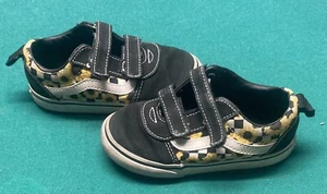 Vans Old Skool Shoes Size 9 Toddler Color Black w/ Sunflowers In GreatCondition! - Picture 1 of 5