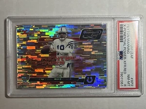 2001 Quantum Leaf Peyton Manning X-Ponential Red /35 Psa 8 Pop 1 - Picture 1 of 3