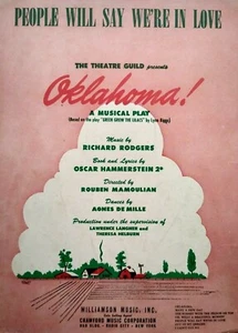 PEOPLE WILL SAY WERE IN LOVE Oklahoma 1943 RODGERS HAMMERSTEIN Noten - Bild 1 von 3