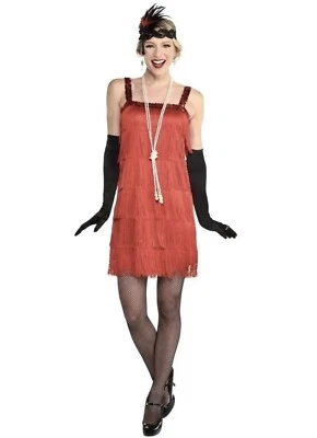 RUBY FLAPPER 1 Pc. Set Women’s Halloween Costume Size Petite S/M Ruby Red NEW - Image 1 of 4