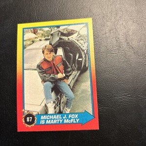 Jb9c-2 Back To The Future 2￼ 1989 Topps #87 Michael J Fox Is Marty Mcfly