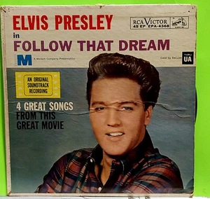 Elvis Presley - Follow That Dream 4-Song EP 45 W/Pic. Slv.  *1962* RCA# EPA-4368 - Picture 1 of 3